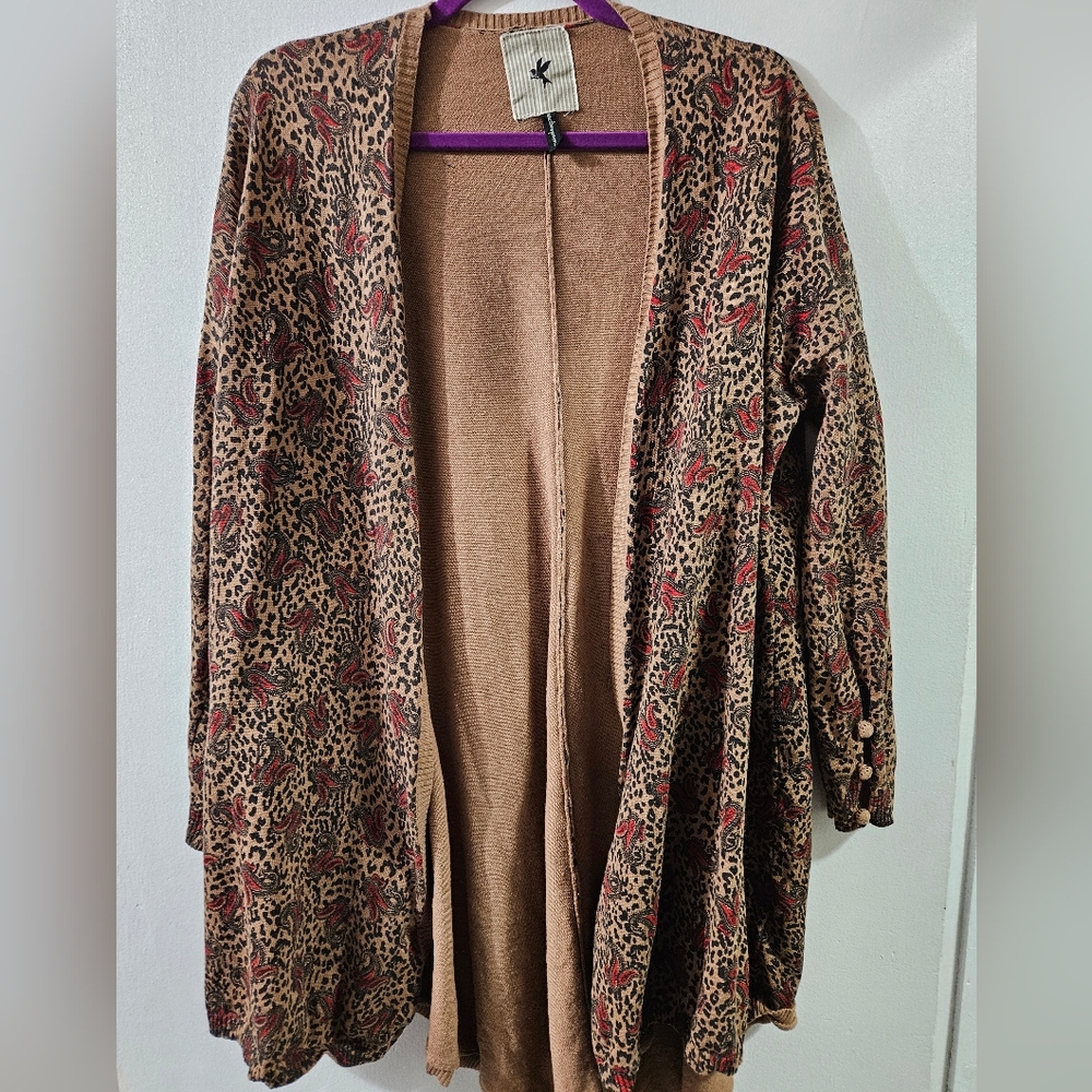 One Teaspoon Animal Print & Paisley Cardigan